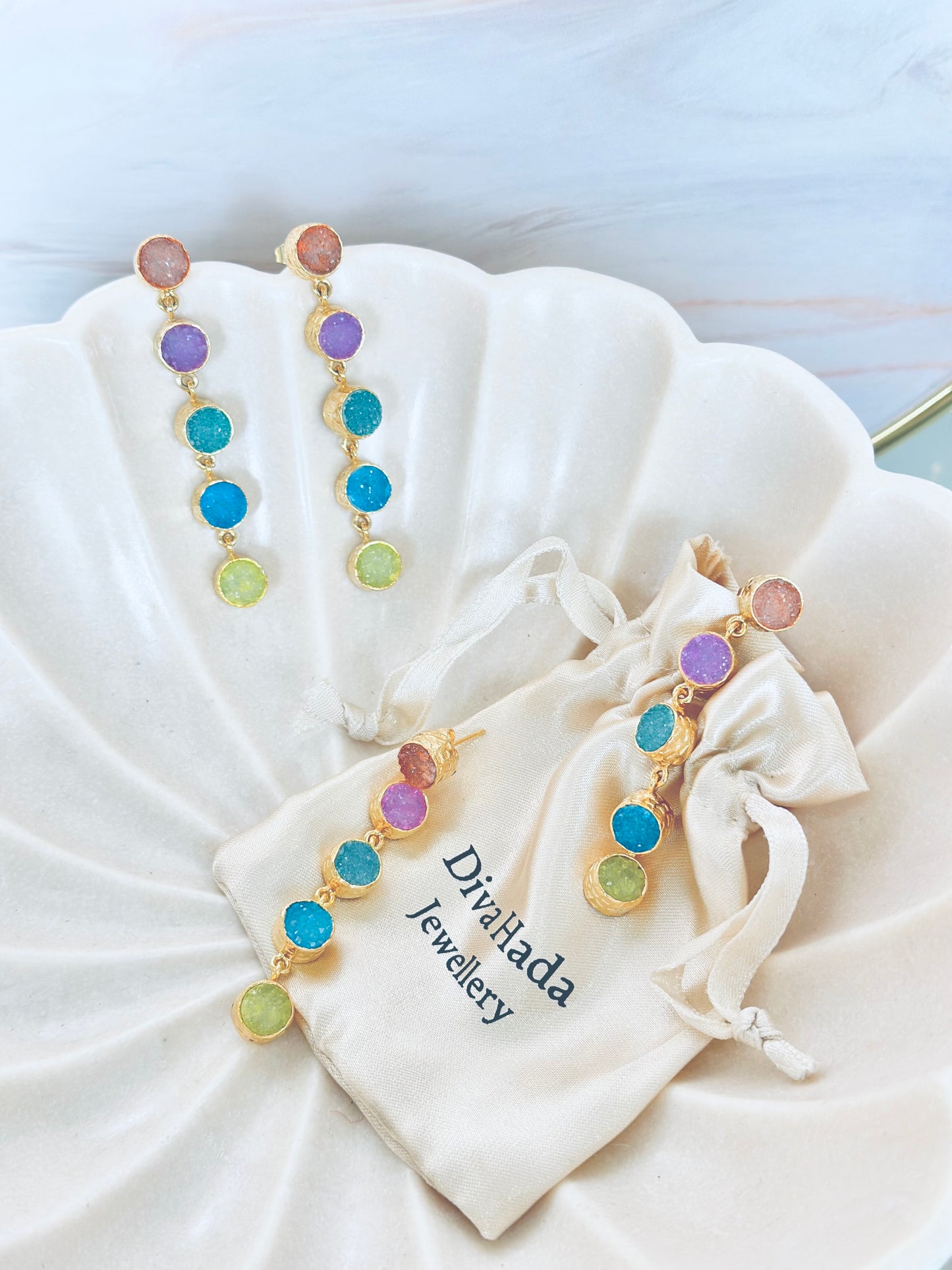 DRUZY EARRINGS